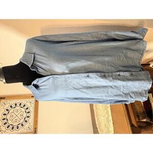 Kim Rogers XXL Lightweight Blue Soft Button-Up Shirt